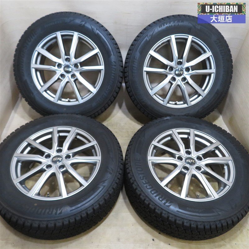 □バリ溝 2019年製 ブリヂストン DM-V3 225/65R17 スタッドレス 17 