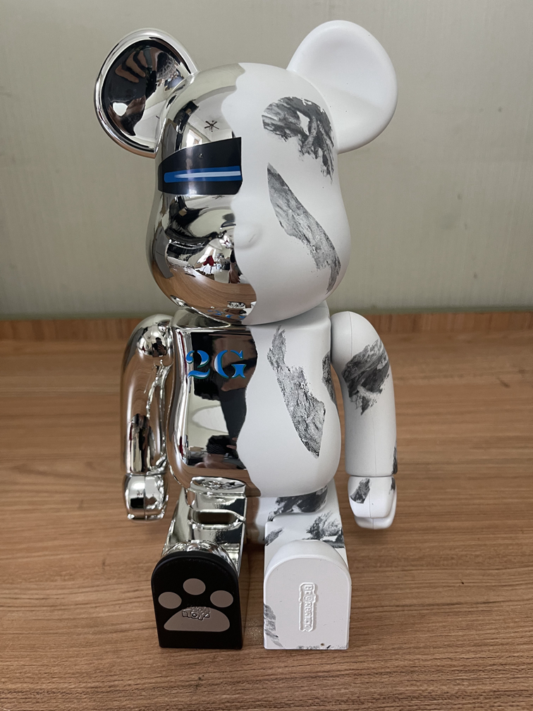 新品 BE@RBRICK 400% クローム 2G 空山基 シルバーメッキ 28cm ベア 