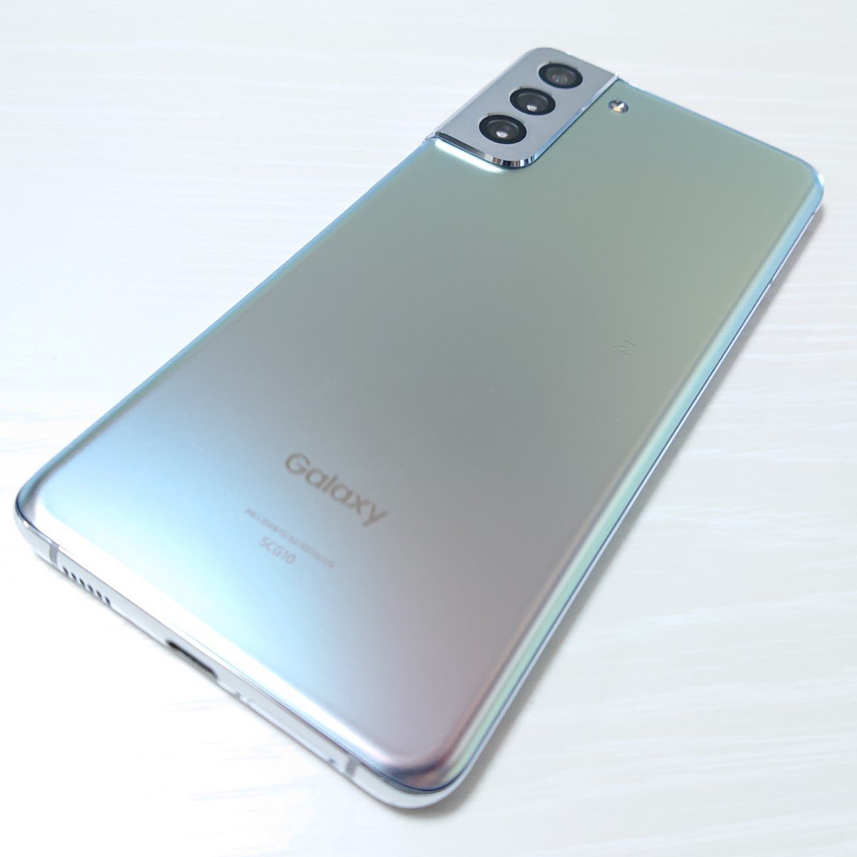 5G S21+ Galaxy SCG10 au | au版 SIMフリー シルバー 256GB ムスビー 