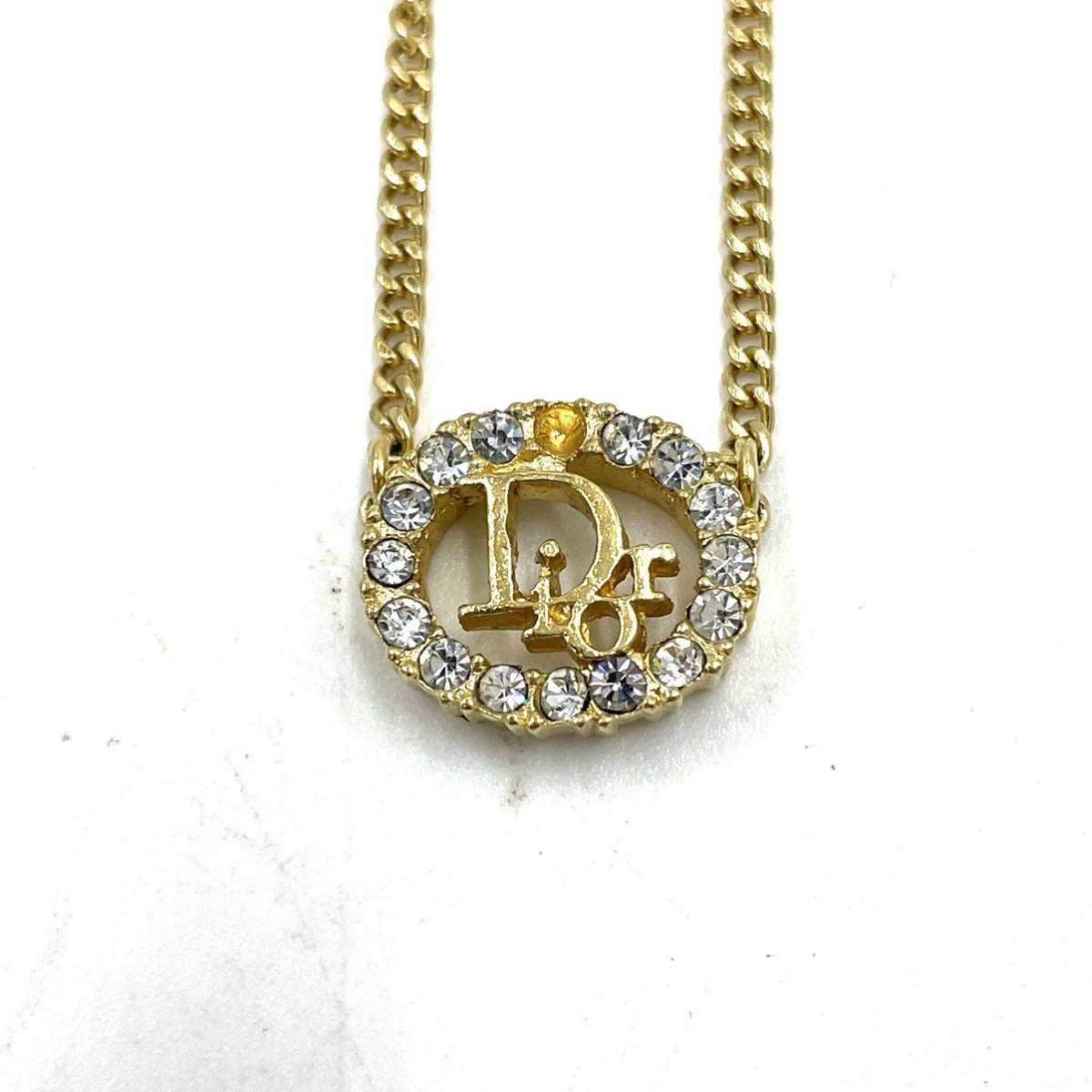 ブランドレンタルのBrandCity / クリスチャン・ディオール CDロゴ ラインストーン イヤリング Christian Dior ディオール CD ロゴ イヤリング ラインストーン