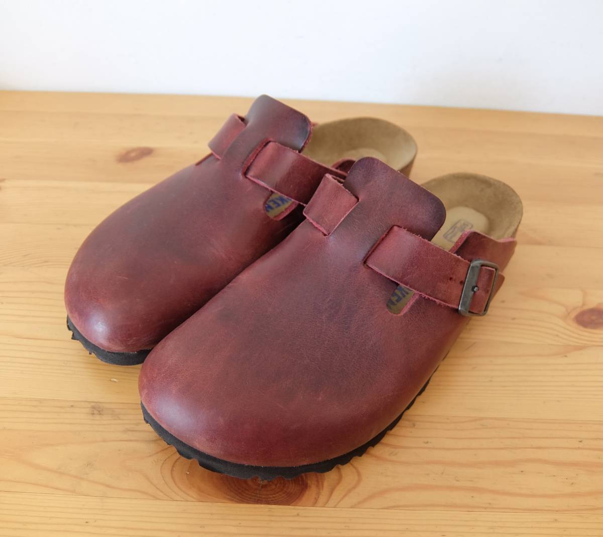 SALE，限定セール BIRKENSTOCK ボストン レザー ソフトフットベッド 24cm あり(24.0cm)｜売買されたオークション情報、yahooの商品情報をアーカイブ公開 - オークファン 靴、サンダル