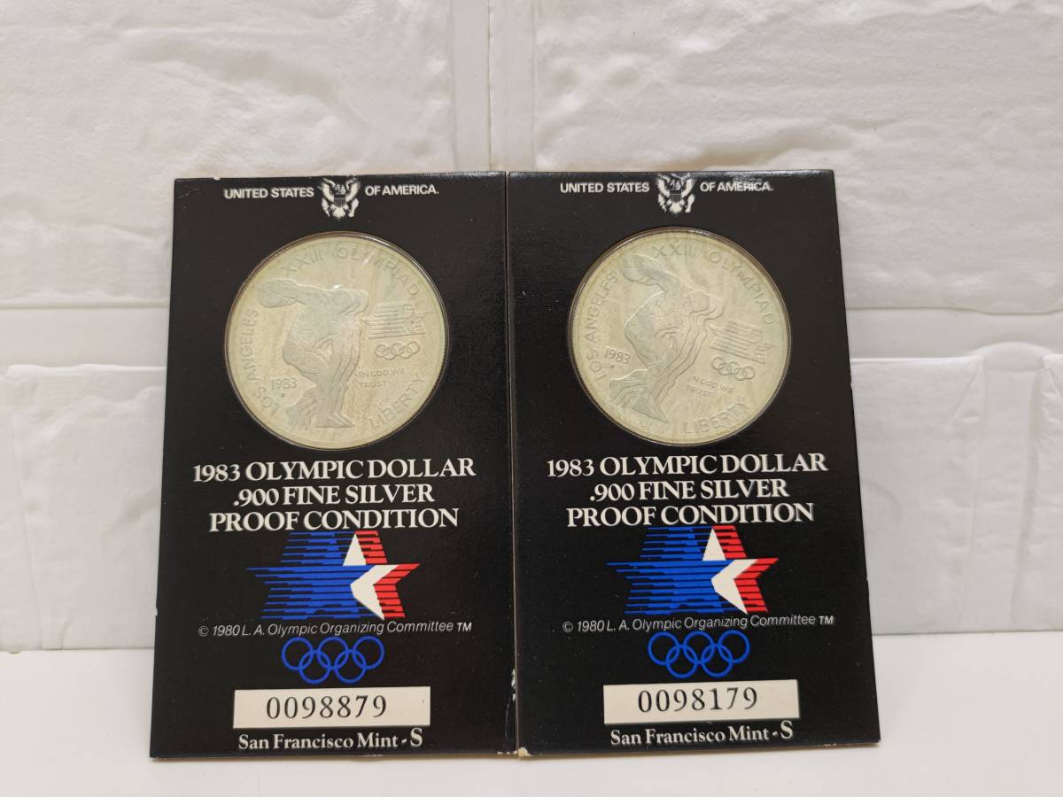 1983年 ロサンゼルスオリンピック 1ドル プルーフ 銀貨 .900 FINE