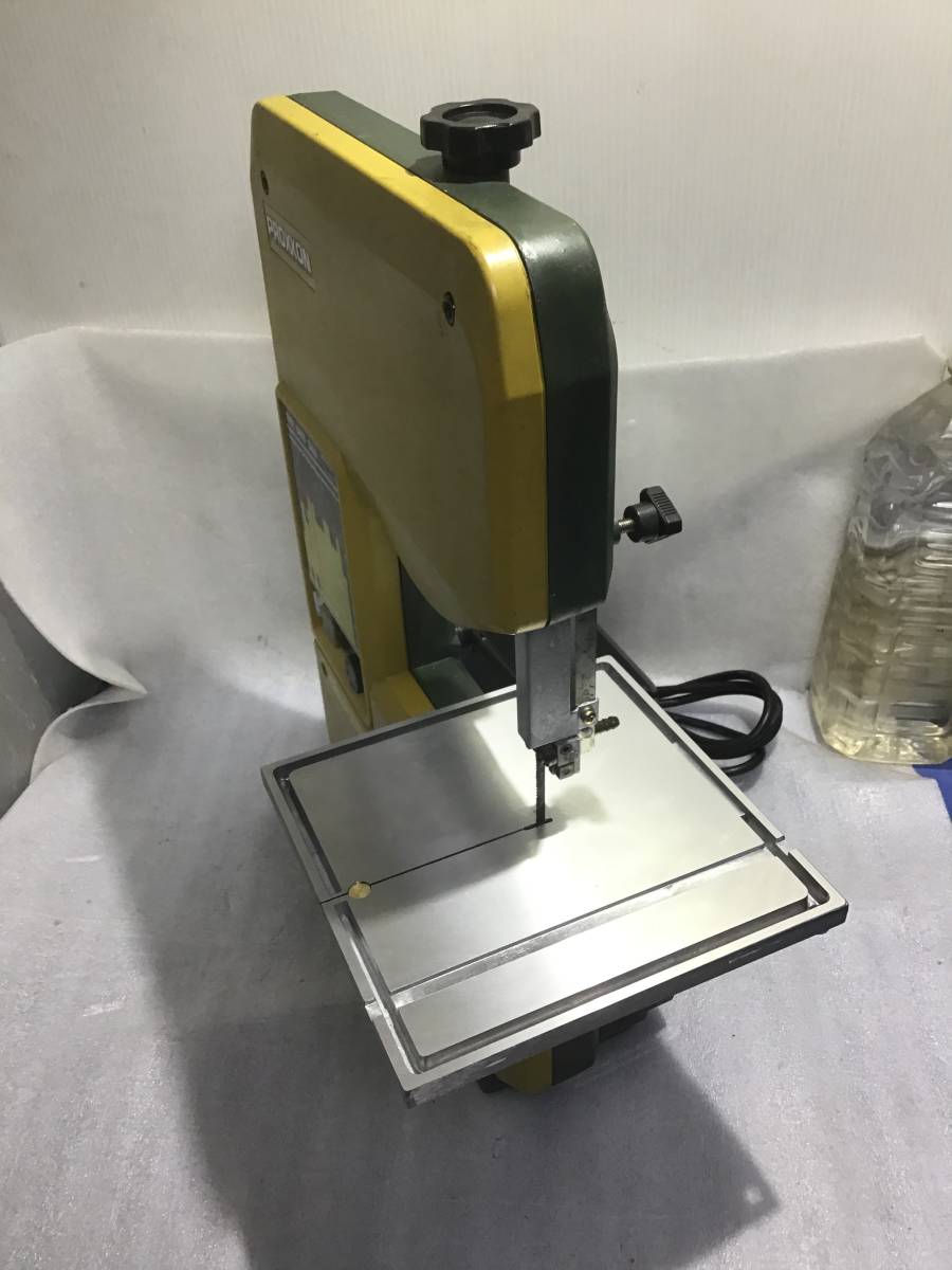□ プロクソン：PROXXON　卓上ミニバンドソー 【No.28170 】 動作品 ／ アルミテーブルは、新品です／ バンドソウ 糸ノコ のこ