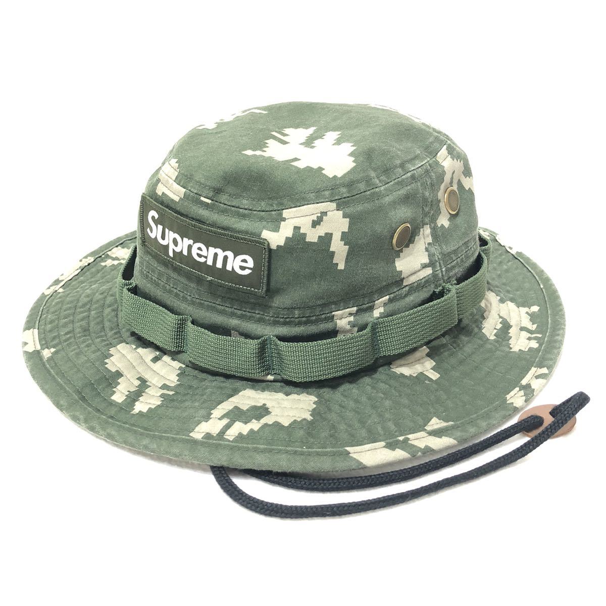 未使用 21FW Supreme Military Boonie Olive Russian Camo S/Mサイズ 