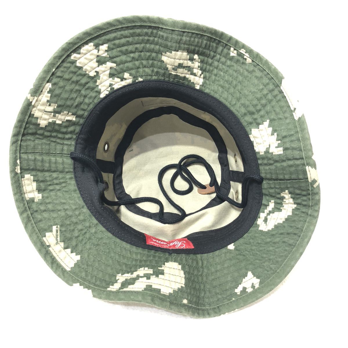 未使用 21FW Supreme Military Boonie Olive Russian Camo S/Mサイズ 