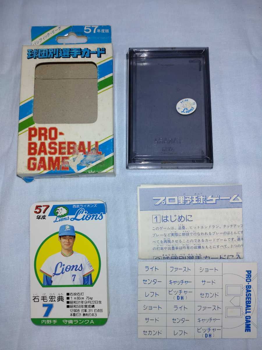 【激安大特価，得価】 タカラ プロ野球ゲーム 昭和57年 西武ライオンズ 球団別選手カード30枚 昭和レトロ 匿名配送 昭和57年度(ボックス)｜売買されたオークション情報、yahooの商品情報をアーカイブ公開 - オーク ボックス