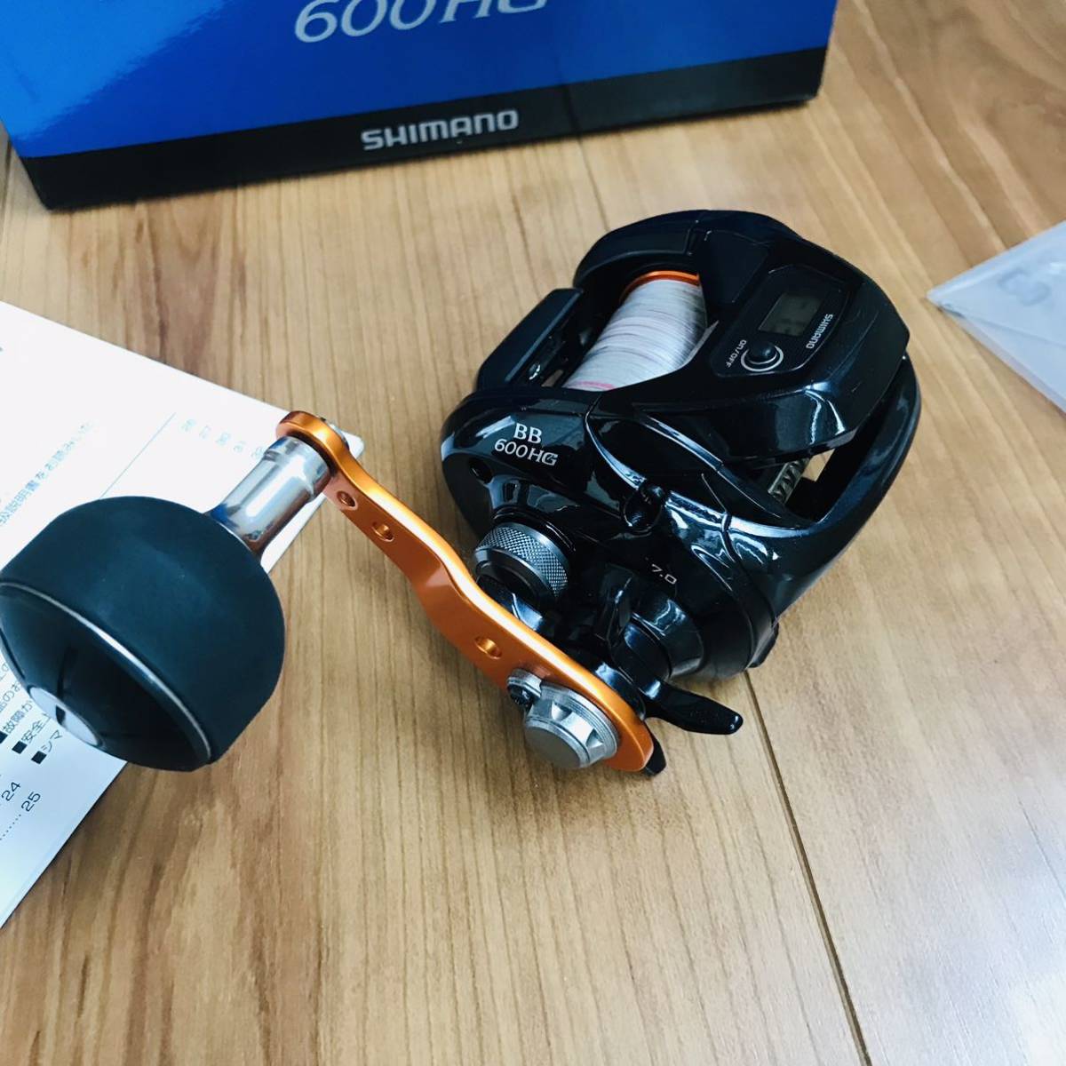 人気SALE，安い】 シマノ バルケッタBB600HG 右パワーハンドル 箱、取