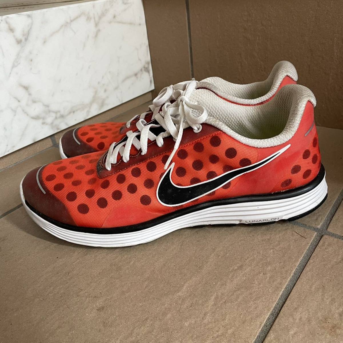 ナイキ NIKE ランニングシューズ オレンジ フライニットルナ2 0 1 ルナ