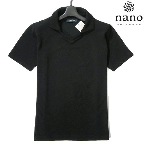 正規品，定番人気 H日08525 ナノ ユニバース 半袖 スキッパーポロシャツ M ブラック ポロシャツ nano universe カットソー ナノユニバース(Mサイズ)｜売買されたオークション情報、yahooの商品情報をアーカイブ公開 - Mサイズ