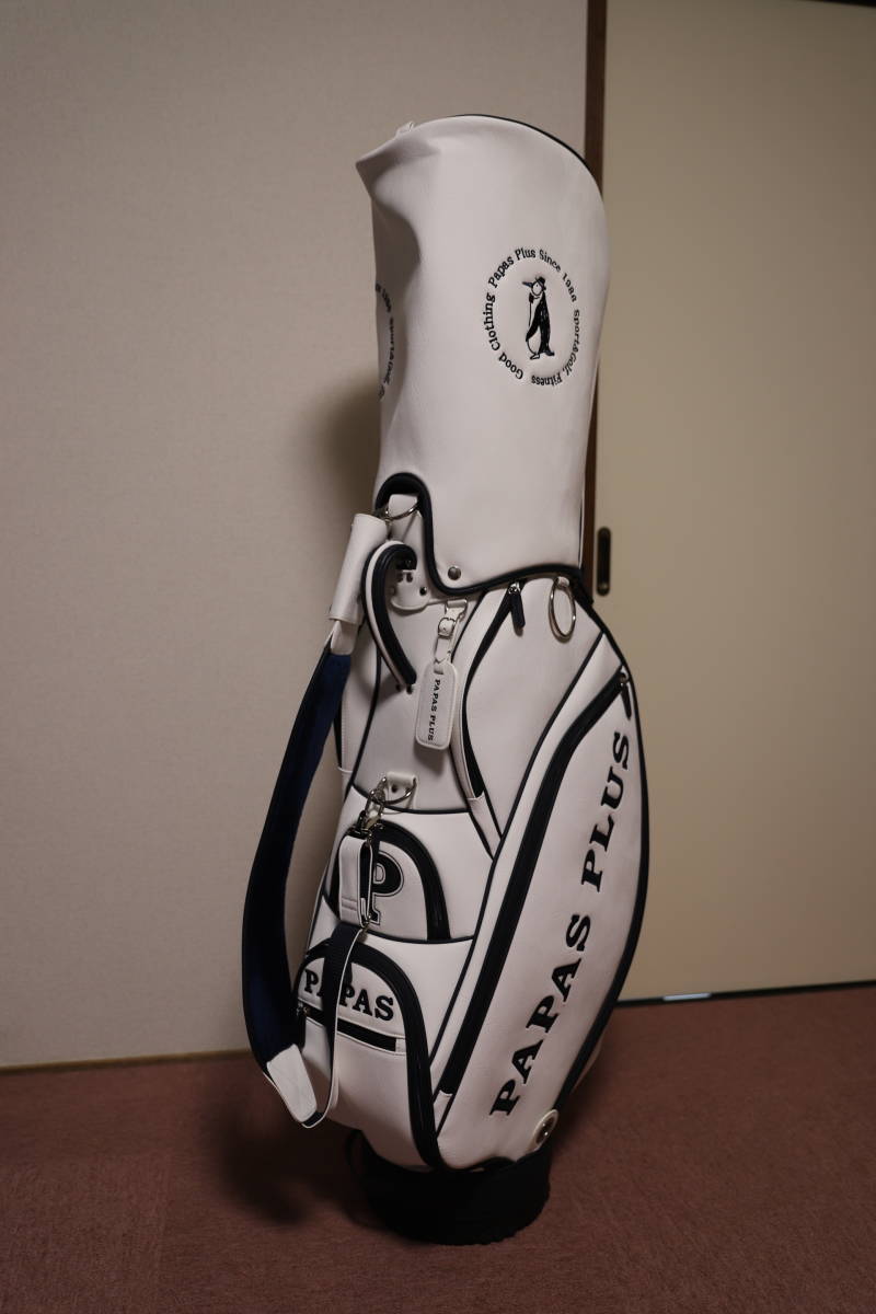 PAPAS PLUS ゴルフバッグ ブラック PAPAS PLUS GOLF】ゴルフアイテムご