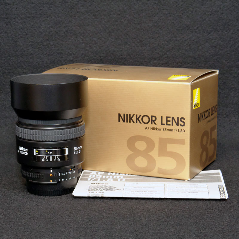 本人使用/ポートレートにはコレ】NIKKOR LENS AF Nikkor 85mm f/1.8D 金属