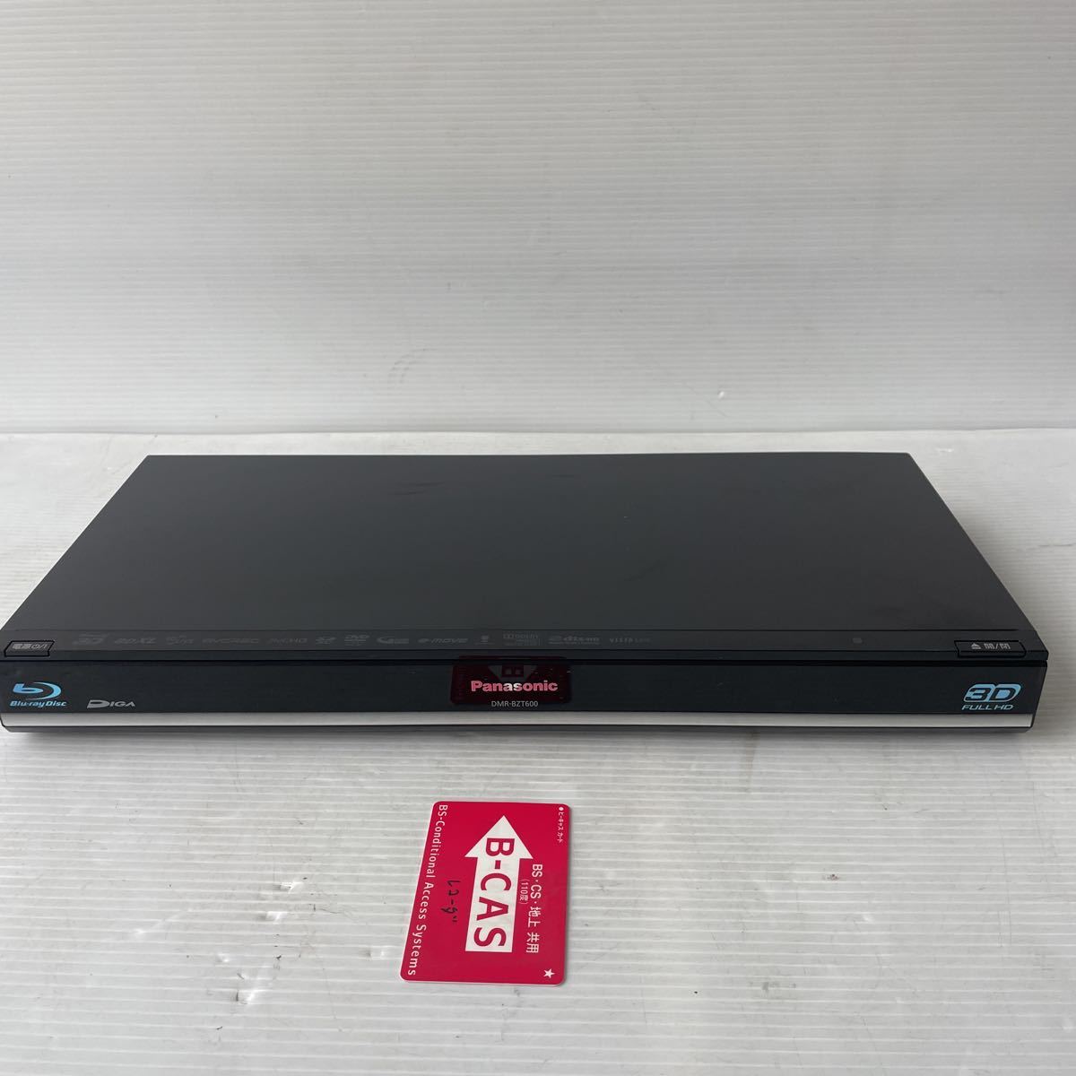 DMR-BZT600 Panasonic BDレコーダー 純正リモコン付き BD 3番組同時