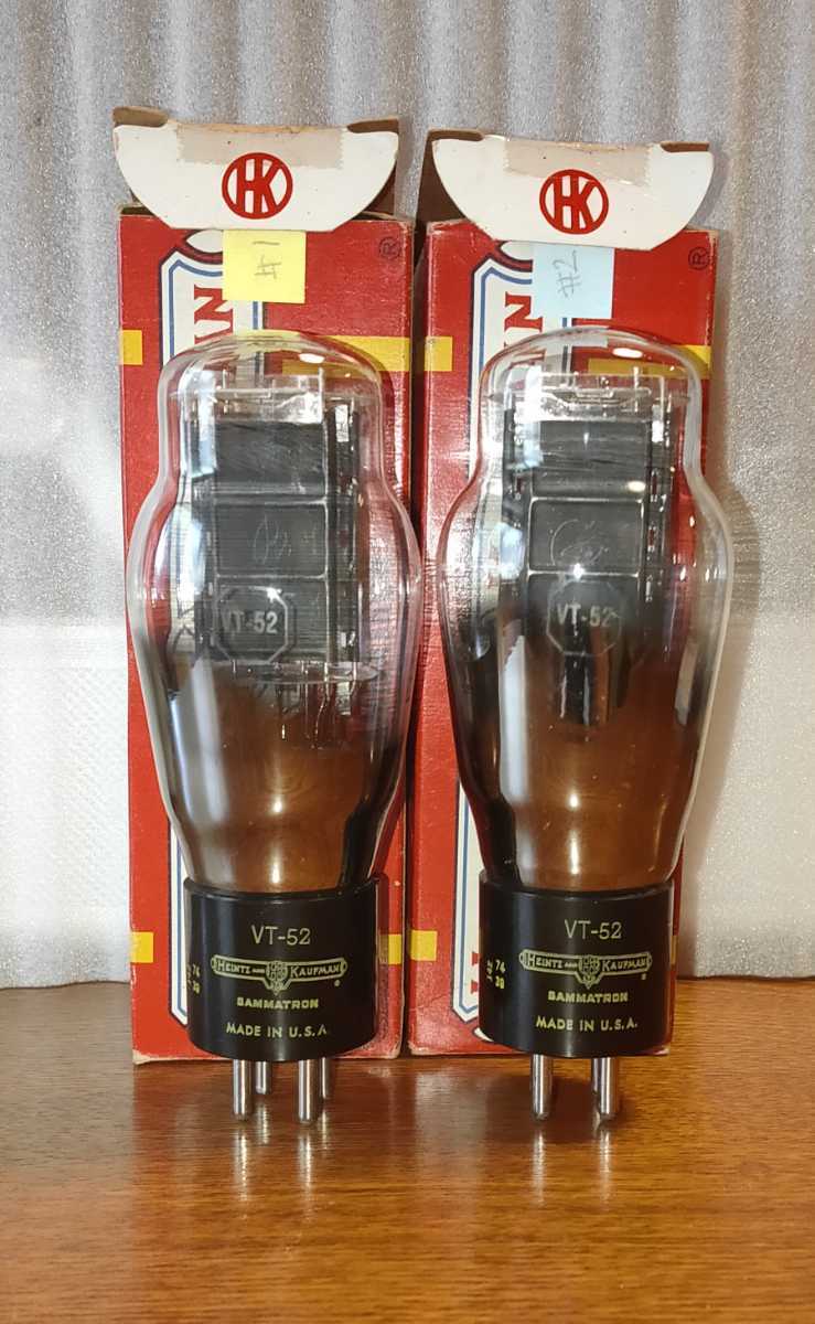  真空管 HEINTZ AND KAUFMAN VT-52 VT52 2本 ペア品 出品時測定済 #1 #2(真空管)｜売買されたオークション情報、yahooの商品情報をアーカイブ公開 - オークファン 真空管