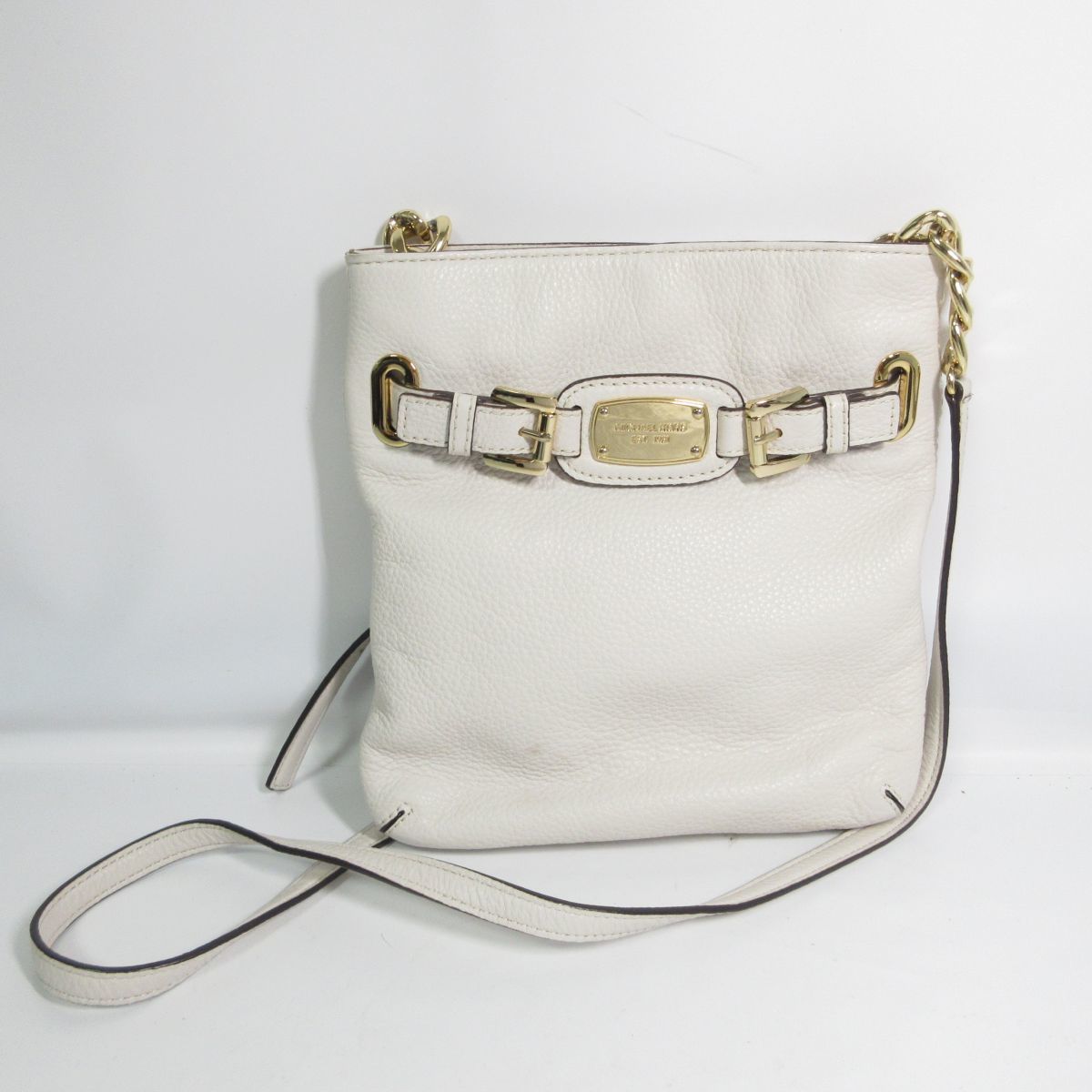良品 MICHAEL KORS マイケルコース シュリンクレザー ショルダーバッグ 