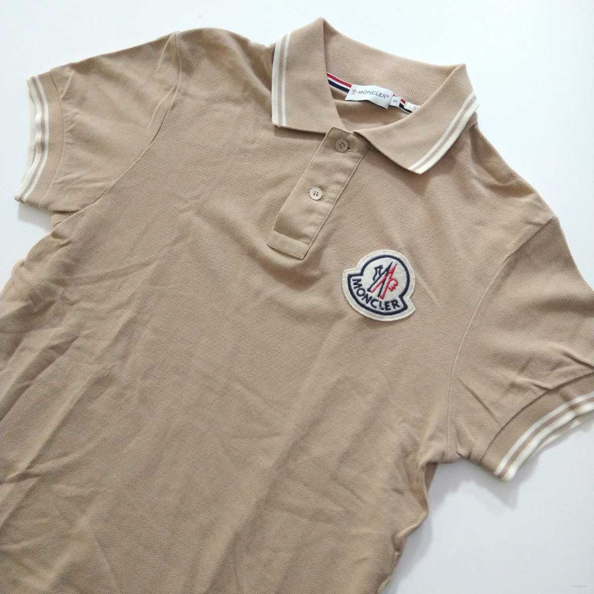 モンクレール ポロシャツ MONCLER ワッペン ビックロゴワッペン