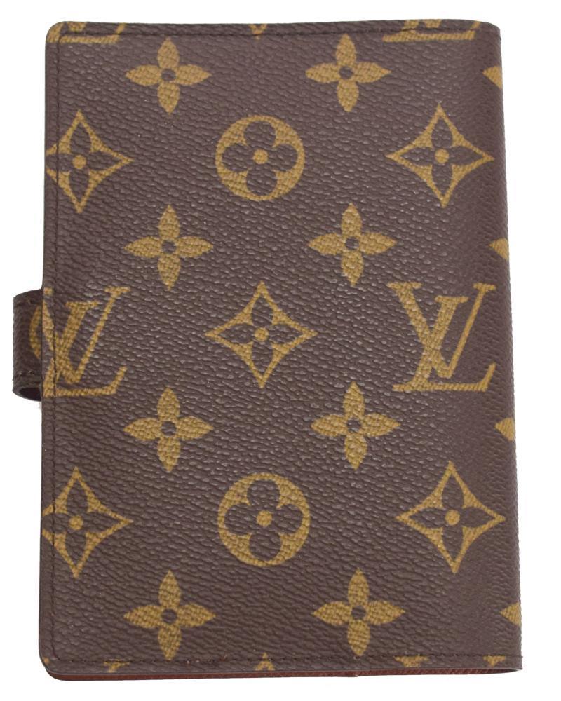 【中古美品】 LOUIS VUITTON ルイヴィトン 美品 アジェンダPM 手帳カバー 6穴式 バインダーモノグラム R20005 【204-220818-n770-NAG】
