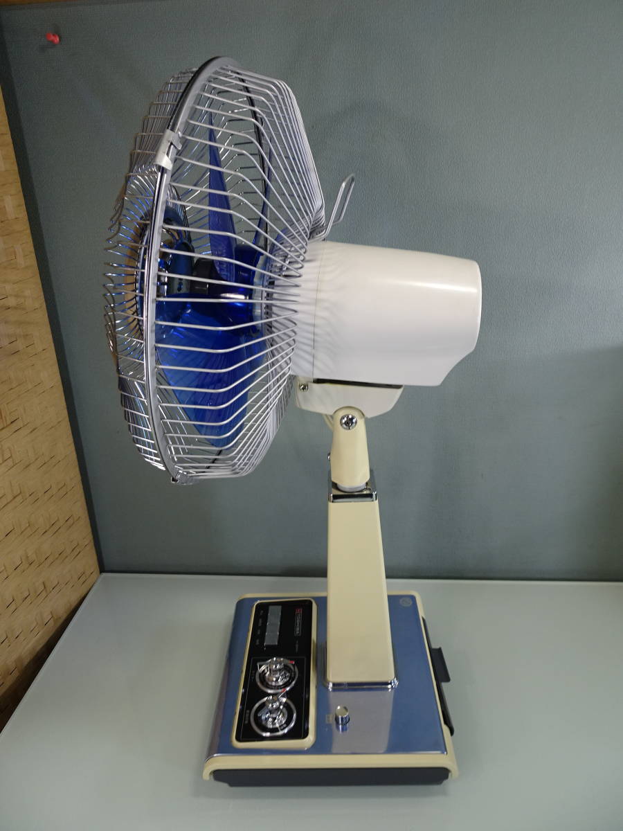 東芝扇風機 H-30PH 青羽根 羽幅30cm 4枚羽根 昭和レトロ家電 中古