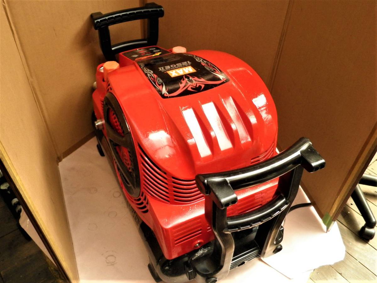 MAX エアコンプレッサーAK1250EⅡ赤美品(４５気圧　高圧専用機）分解オーバーホール整備品 MAX | 45気圧エアコンプレッサ高圧・常圧エア取 45気圧スーパーエアコンプレッサ マックス(株) エアコンプレッサ(エア