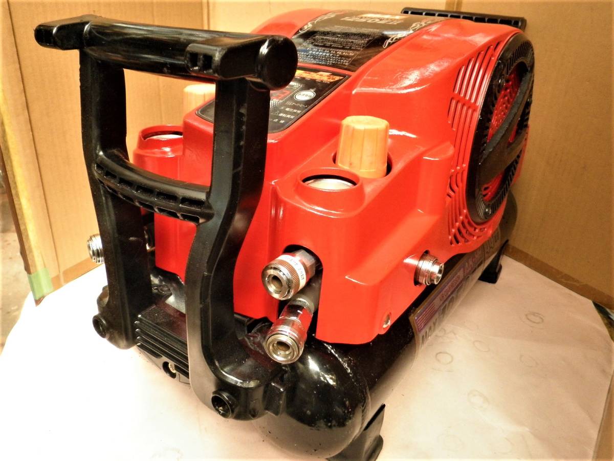 MAX エアコンプレッサーAK1250EⅡ赤美品(４５気圧　高圧専用機）分解オーバーホール整備品 MAX | 45気圧エアコンプレッサ高圧・常圧エア取 45気圧スーパーエアコンプレッサ マックス(株) エアコンプレッサ(エア