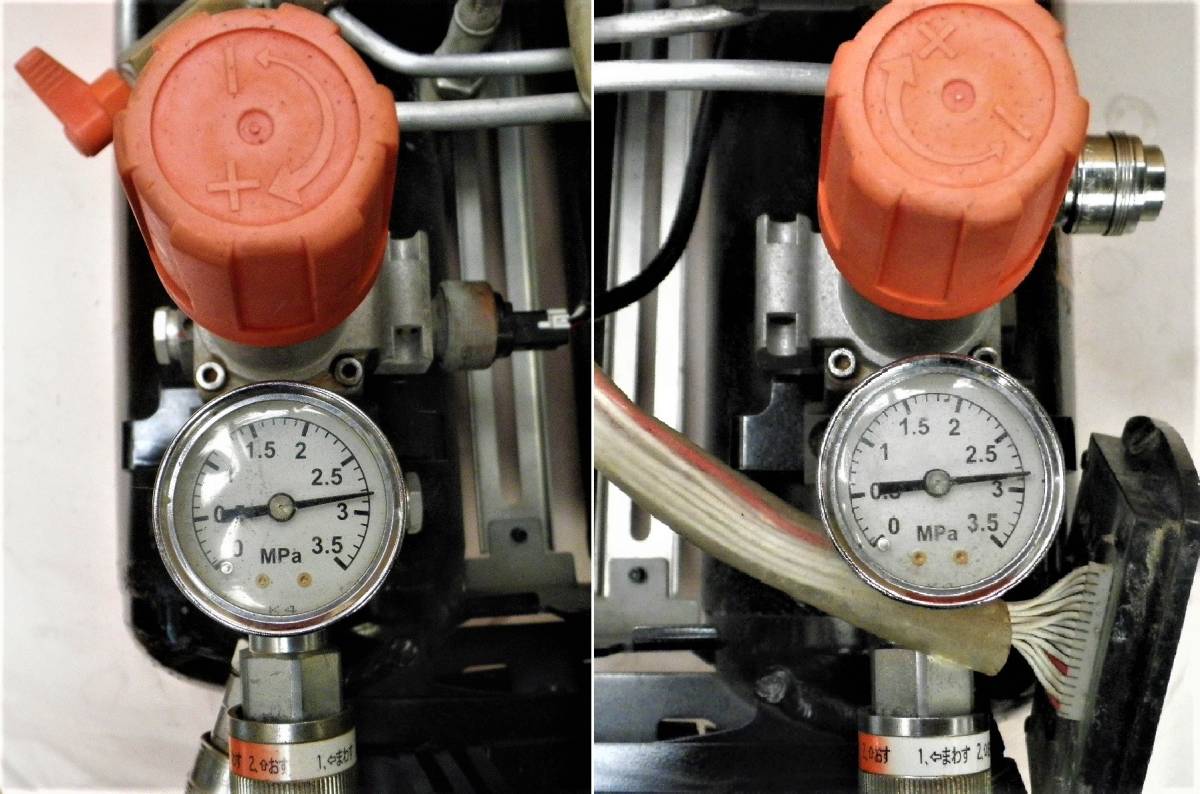 MAX エアコンプレッサーAK1250EⅡ赤美品(４５気圧　高圧専用機）分解オーバーホール整備品 MAX | 45気圧エアコンプレッサ高圧・常圧エア取 45気圧スーパーエアコンプレッサ マックス(株) エアコンプレッサ(エア