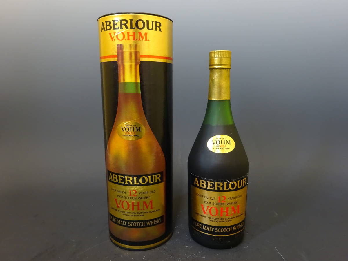 古酒 未開栓 ABERLOUR アベラワー 12年 V.O.H.M. スコッチウイスキー