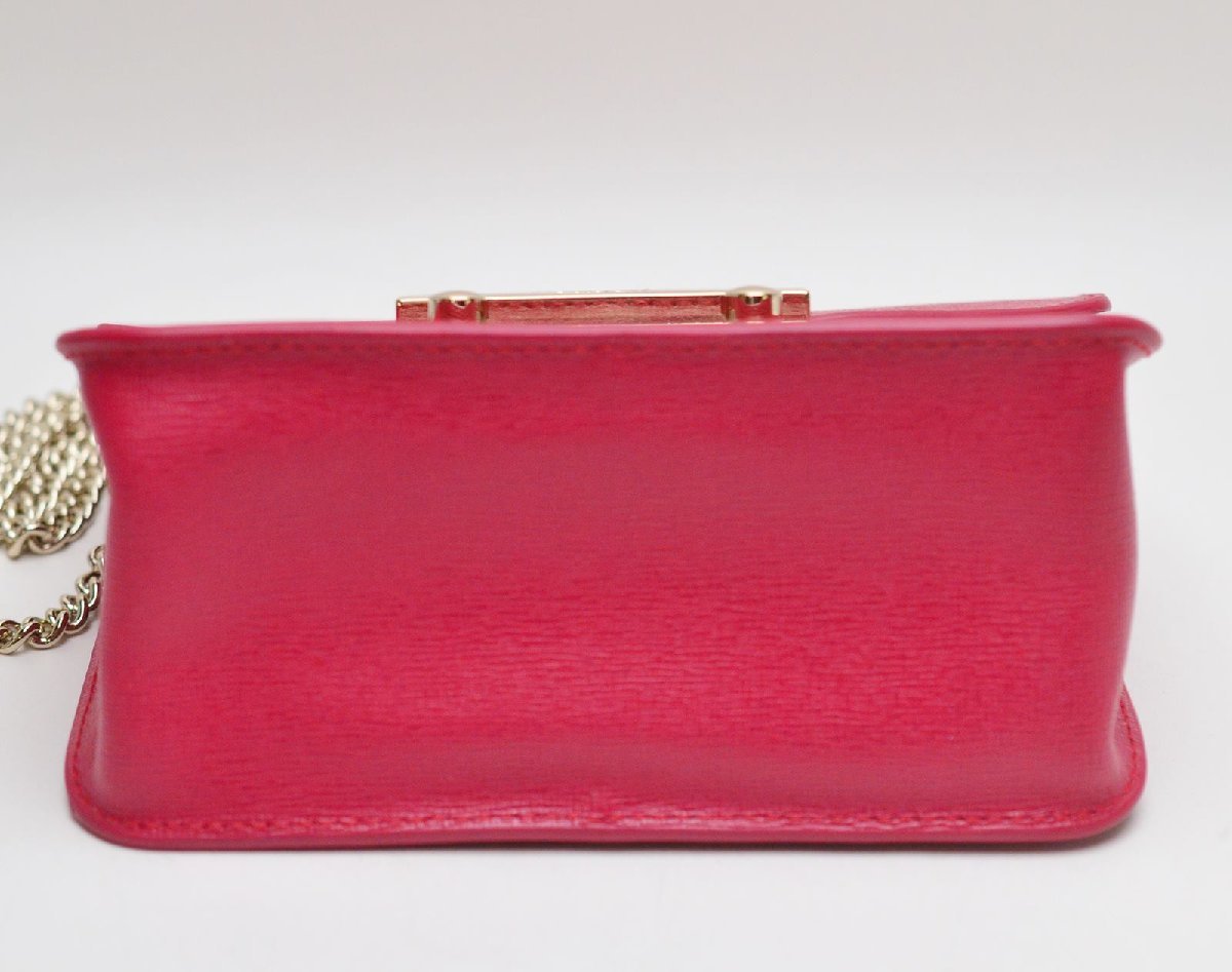 1円 ■美品■ FURLA フルラ ジュリア レザー スタッズ 2WAY ハンドバッグ ショルダー クロスボディ 斜め掛け ブラック系 BL2555
