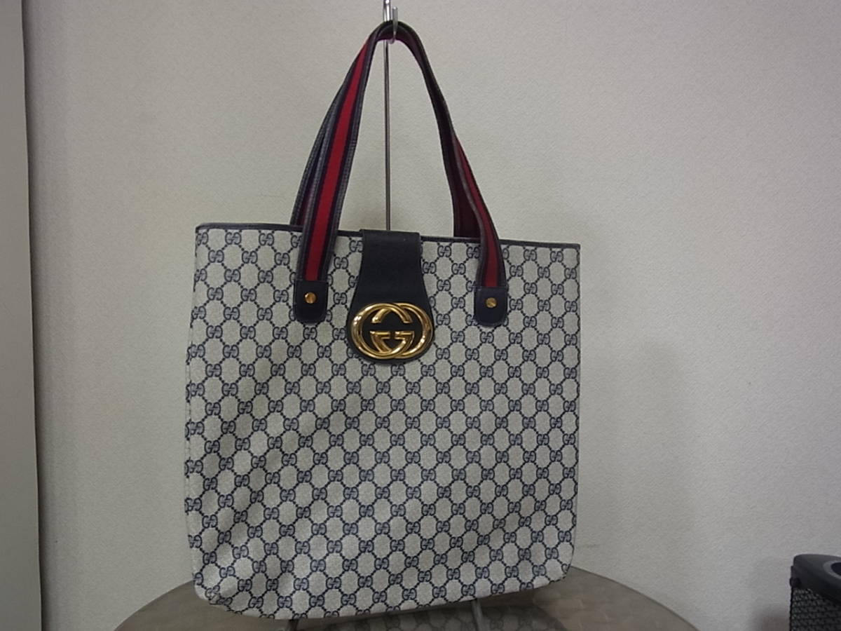 オールドグッチ GUCCI シェリーライン 1円 グッチ ヴィンテージ GG柄 