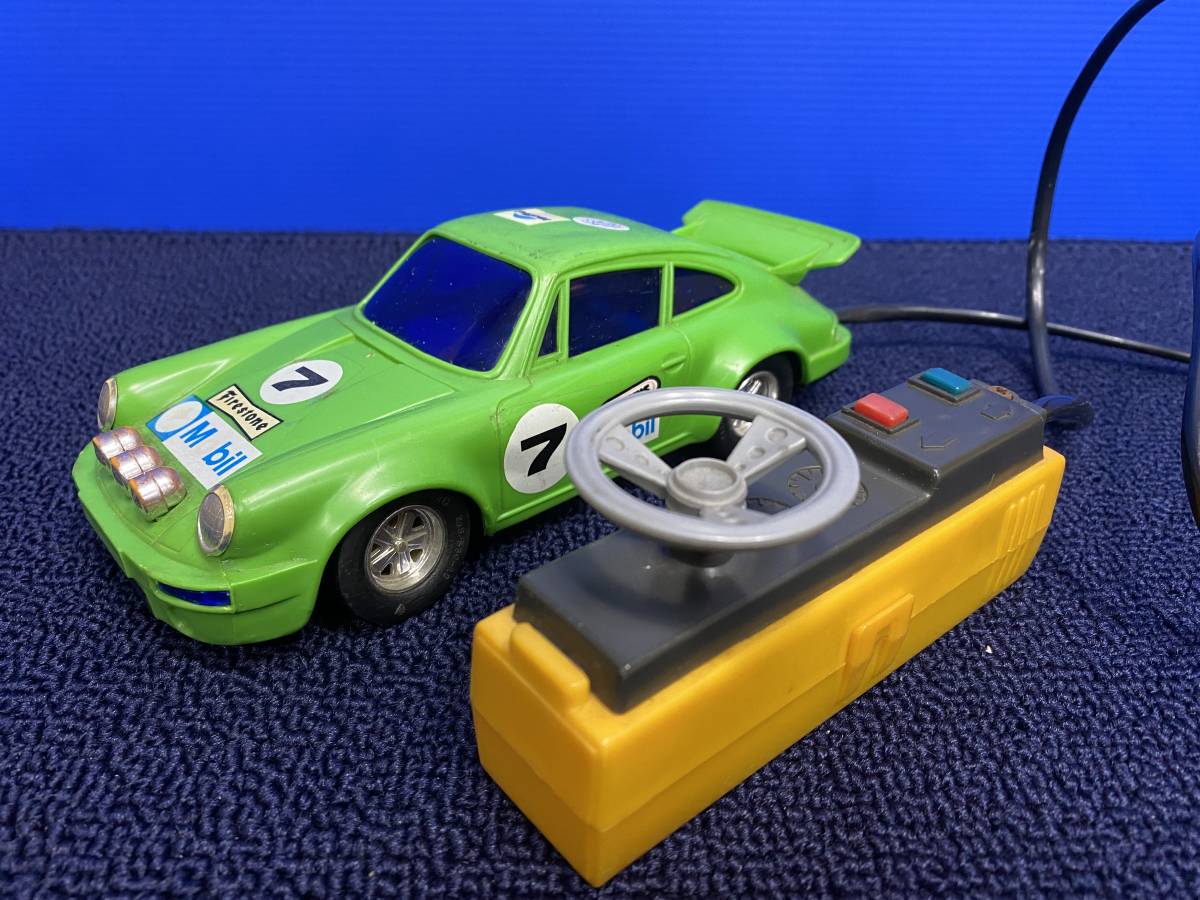 □□ 昭和レトロ 1977年 TOMY ポルシェ リモコンカー レストア素材や 
