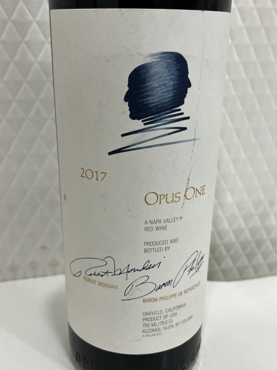 未開栓】 赤ワイン OPUS ONE 2017 オーパスワン 果実酒 最高級