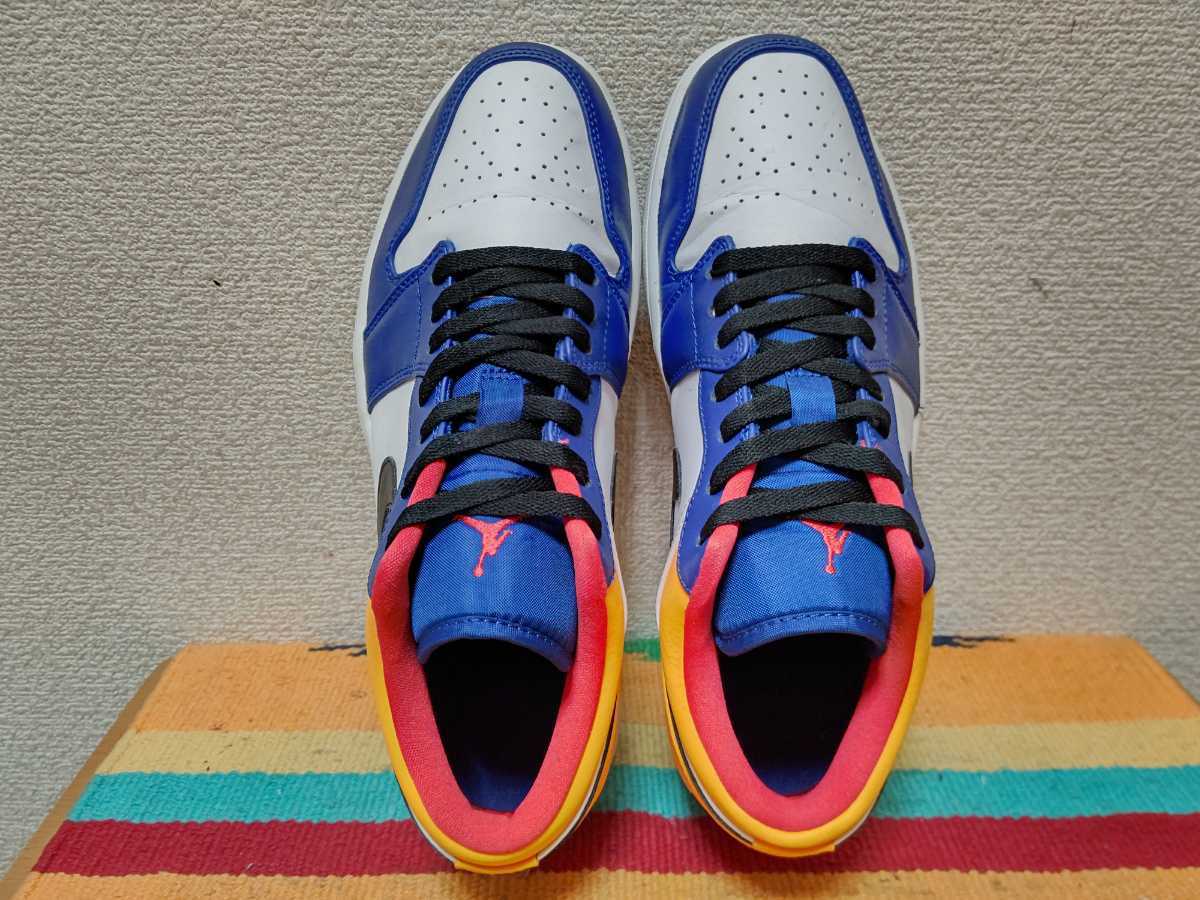 20年製！☆美品！ エア ジョーダン 1 retro low 青х白х黒х黄 air 