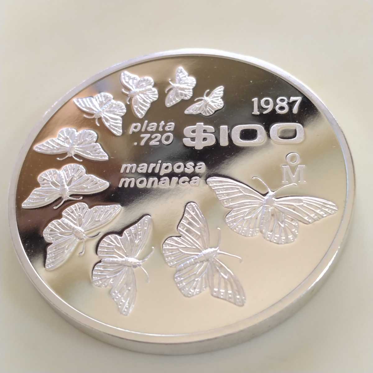 メキシコ 1987 100ペソ銀貨 プルーフ 【公式通販】