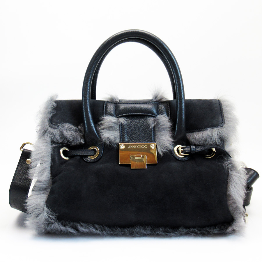 JIMMY CHOO ジミーチュウ ハンドバッグ ショルダーバッグ Choo Jimmy レザー (Jimmy 2WAY テクスチャー CHOO（ジミーチュウ バッグ - フリンジショルダーバック ジミーチュウ（カラー