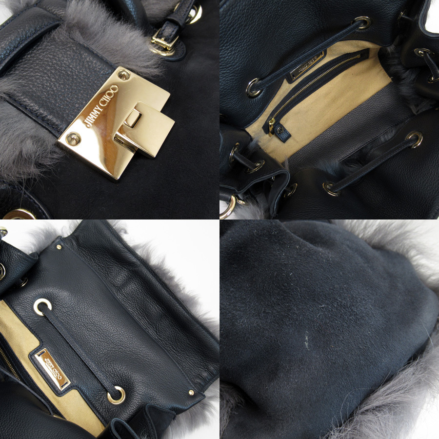 JIMMY CHOO ジミーチュウ ハンドバッグ ショルダーバッグ Choo Jimmy レザー (Jimmy 2WAY テクスチャー CHOO（ジミーチュウ バッグ - フリンジショルダーバック ジミーチュウ（カラー