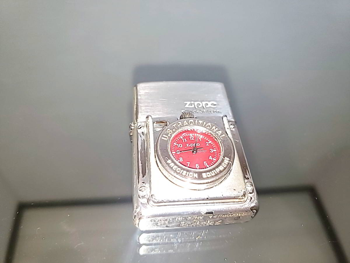 zippo タイムライト 時計付き 赤 1995年製(Zippo)｜売買された 