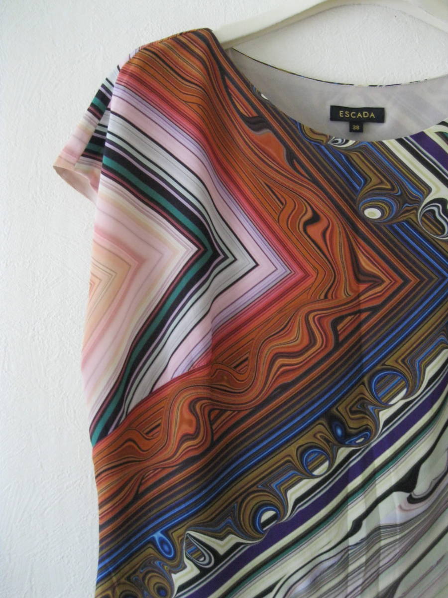 ESCADA エスカーダ シルクデザインワンピース ESCADA エスカーダ ワンピース 0 LA6353 155／80