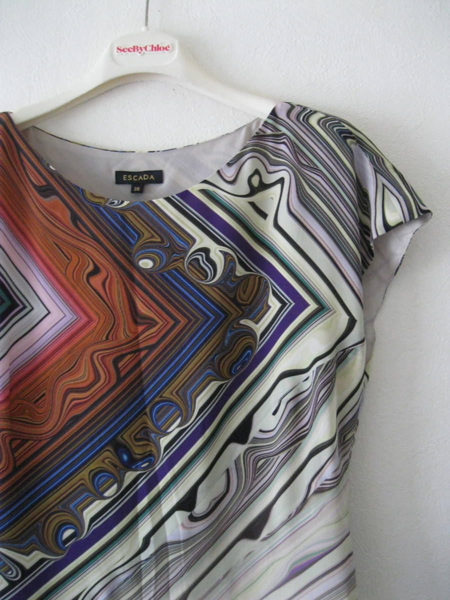 ESCADA エスカーダ シルクデザインワンピース ESCADA エスカーダ ワンピース 0 LA6353 155／80
