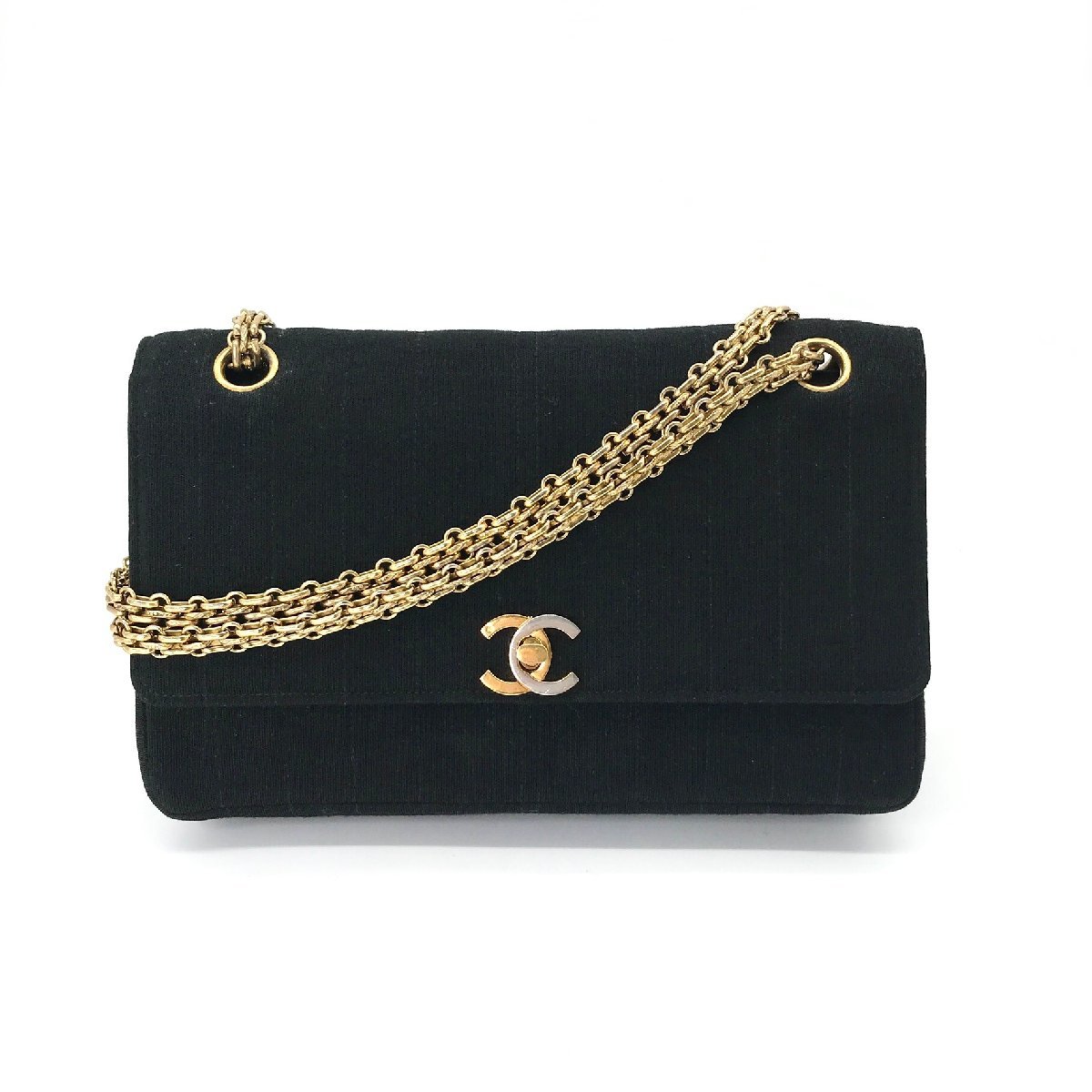 M5680 1円 CHANEL シャネル ココマーク ターンロック コットンジャージ 