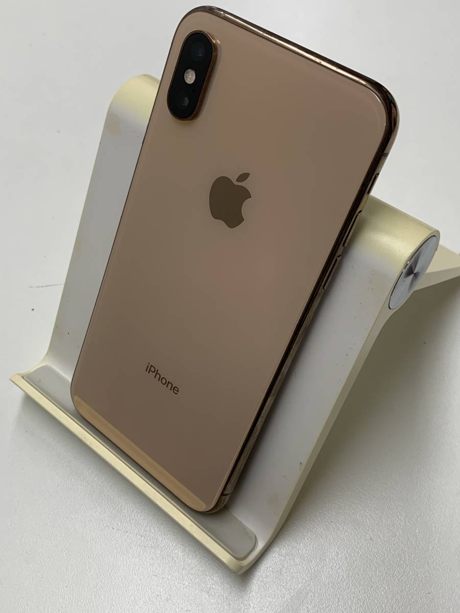 画面割れジャンク/SIMロック解除済】iPhone XS 256GB ゴールド docomo