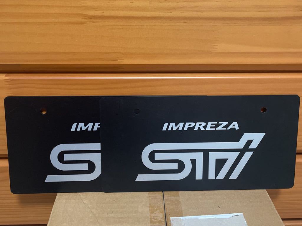 スバル インプレッサ STI ディーラー 新車 展示用 非売品 ナンバー