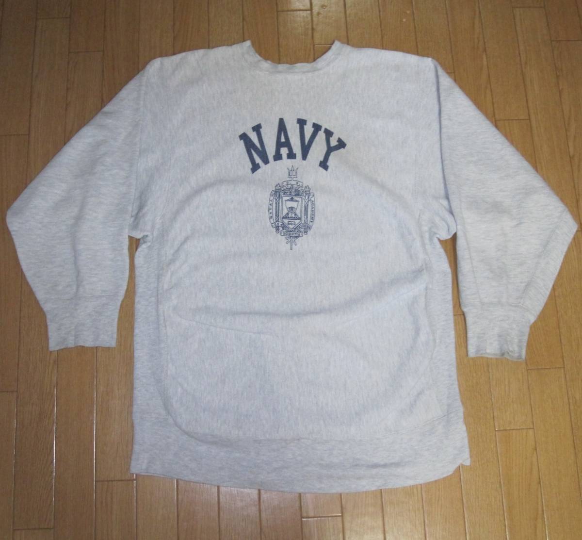 ☆ 80s トリコタグ チャンピオン US NAVY リバースウィーブ (XXL
