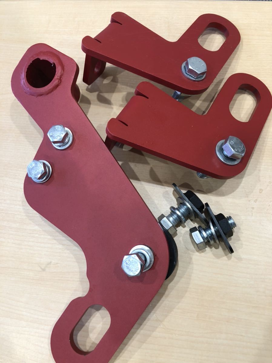 ジムニー JB64 JB74 純正バンパー用 牽引フック フロント＆リア 赤