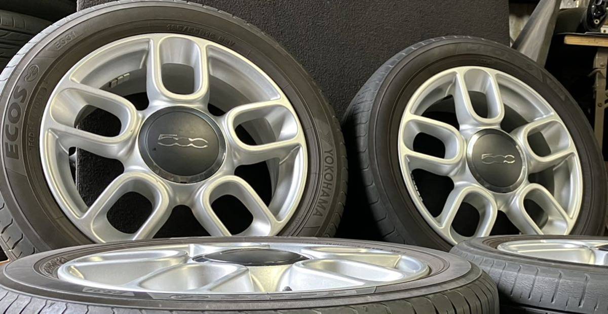 フィアット500 R15 タイヤホールセット（中古） 純正 0 FIAT500 (15 