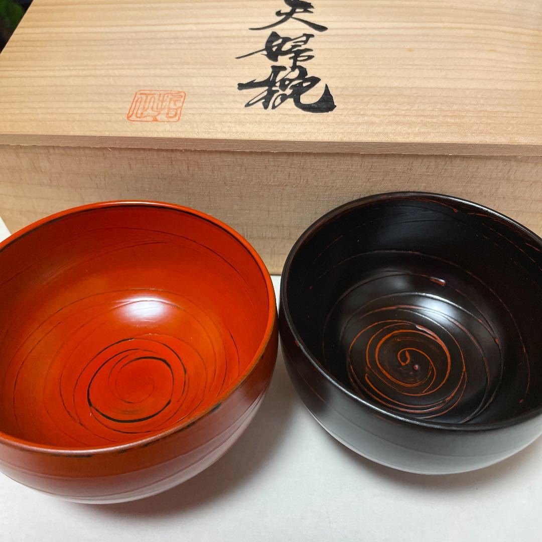 工芸品 ③ 根来椀 木箱入り 桃山～江戸時代初期 漆工 塗り物 漆器