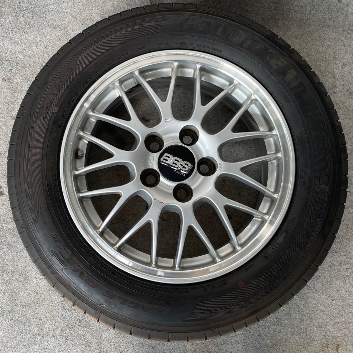 19年式バリ溝。綺麗！TOYOTAトヨタ純正BBS(FORGED)RG380 16インチ 