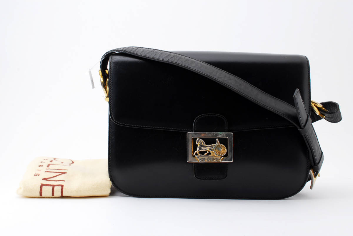 ヴィンテージ ショルダーバッグ CELINE セリーヌ オールドセリーヌ 