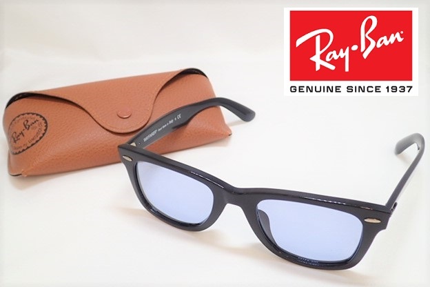8307[M]*Ray-Ban レイバン*サングラス/WAYFARER ウェイファーラー/RB 2140-F 901/64 52□22 150 1N/ブラック/ケース付♪