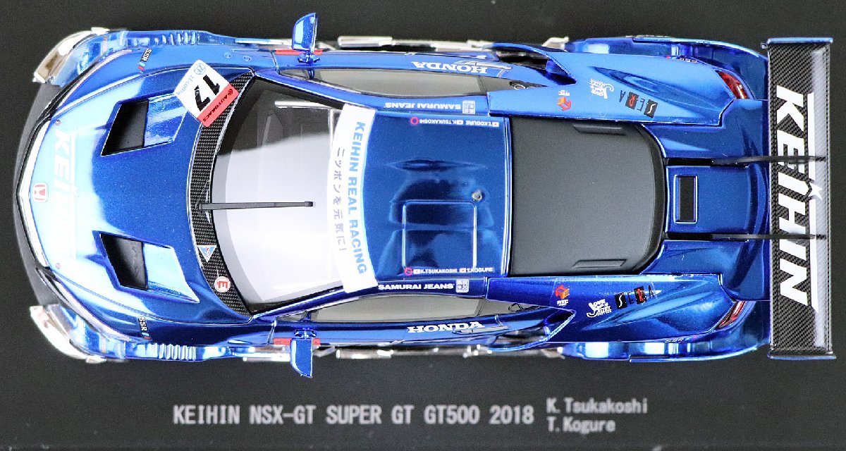 S 品 ミニカー 1/43 EBBRO/エブロ KEIHIN NSX-GT SUPER GT GT500 2018