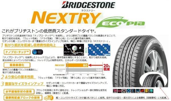 ブリヂストン★195/65R15★NEXTRY 新品 夏タイヤ 2022年製造 4本セット送料税込み 本州地域は総額30，000円！！ ネクストリー