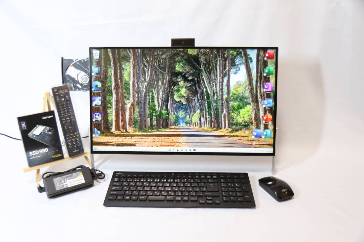 良品！◎富士通 ESPRIMO FH77/B3- 23.8型フルHD IPS/3波W録画/第7世代 