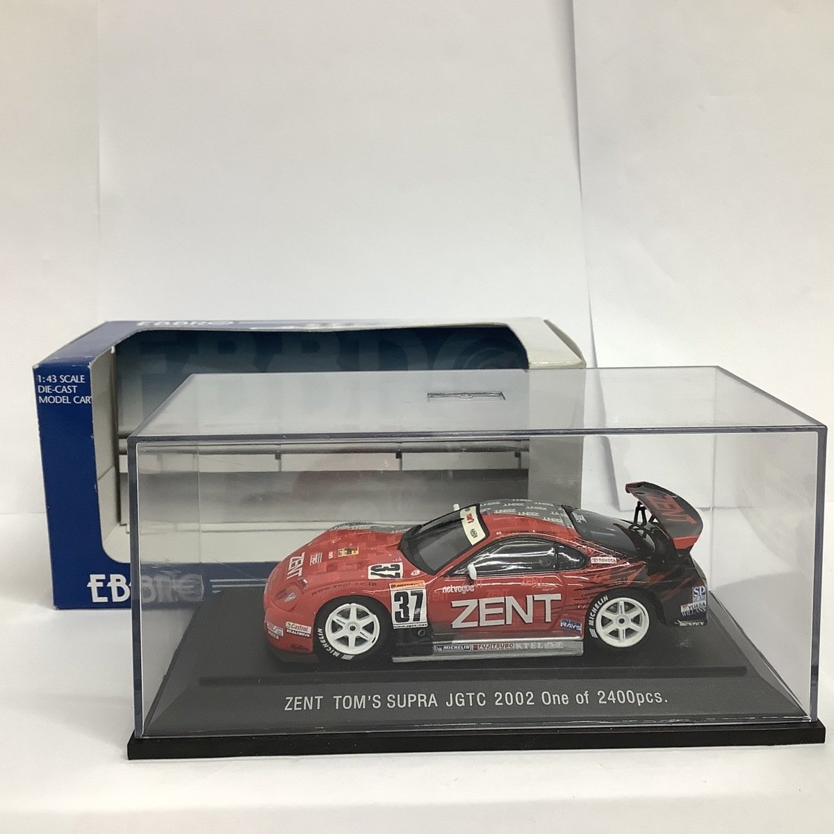 【赤字超特価，新品】 1/43 EBBRO エブロ JGTC2002 ZENT TOM'S SUPRA RED/SILVER スープラ(レーシングカー)｜売買されたオークション情報、yahooの商品情報をアーカイブ公開 - オークファン レーシングカー